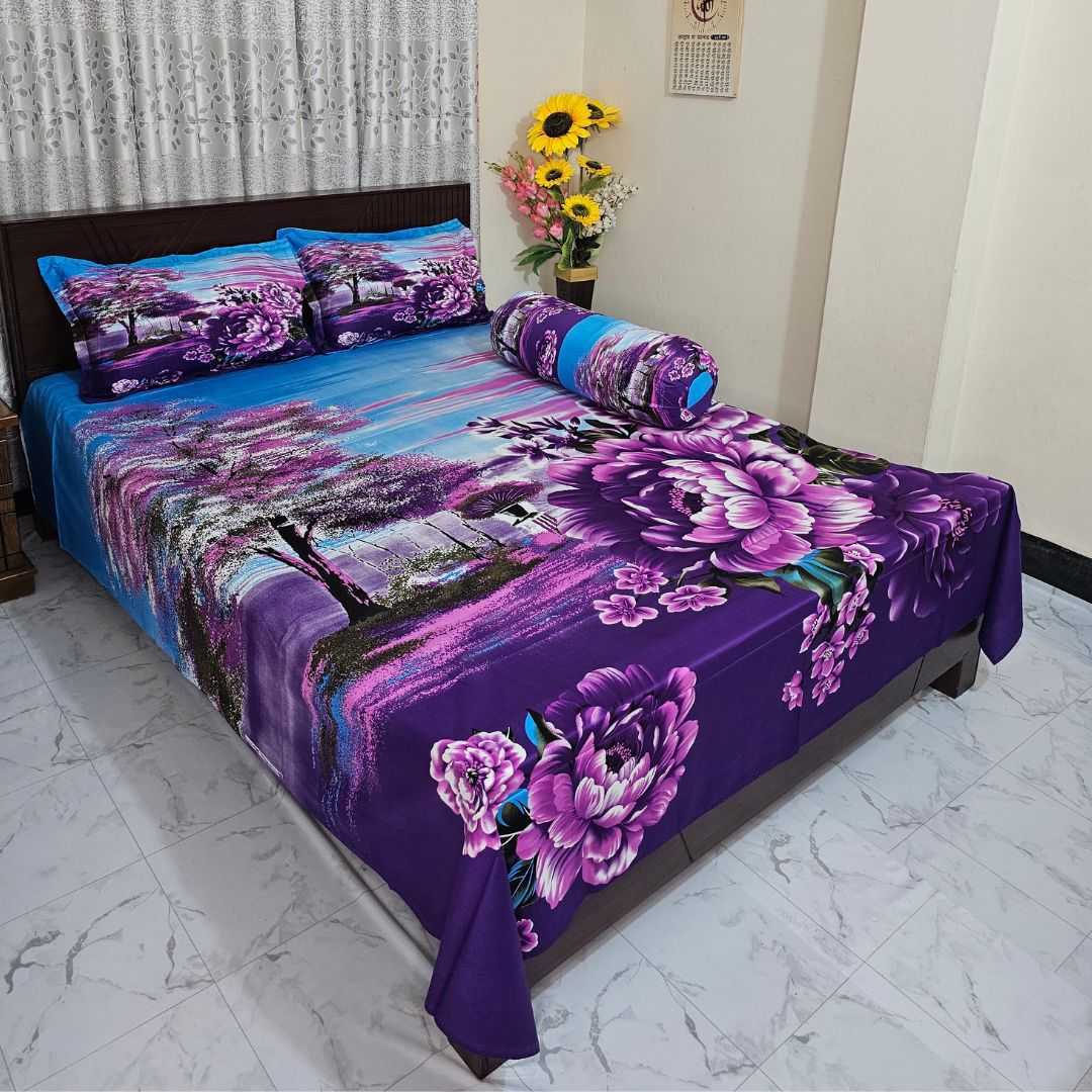 Luxury,King,size,Bed,Sheet,with,Matching,Pillow,covers