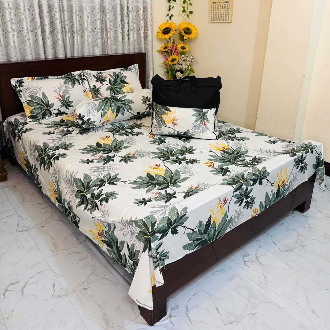 ৫,পিছ,সেট,প্রিমিয়াম,কোয়ালিটি,টুইল,কটন,ফেব্রিক্স,কমফোর্টার