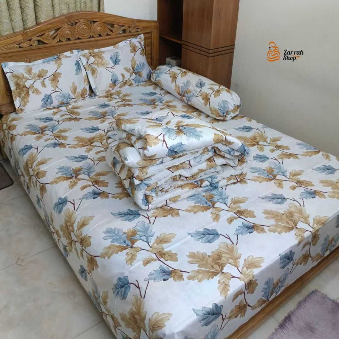 ৫,পিছ,সেট,প্রিমিয়াম,কোয়ালিটি,টুইল,কটন,ফেব্রিক্স,কমফোর্টার